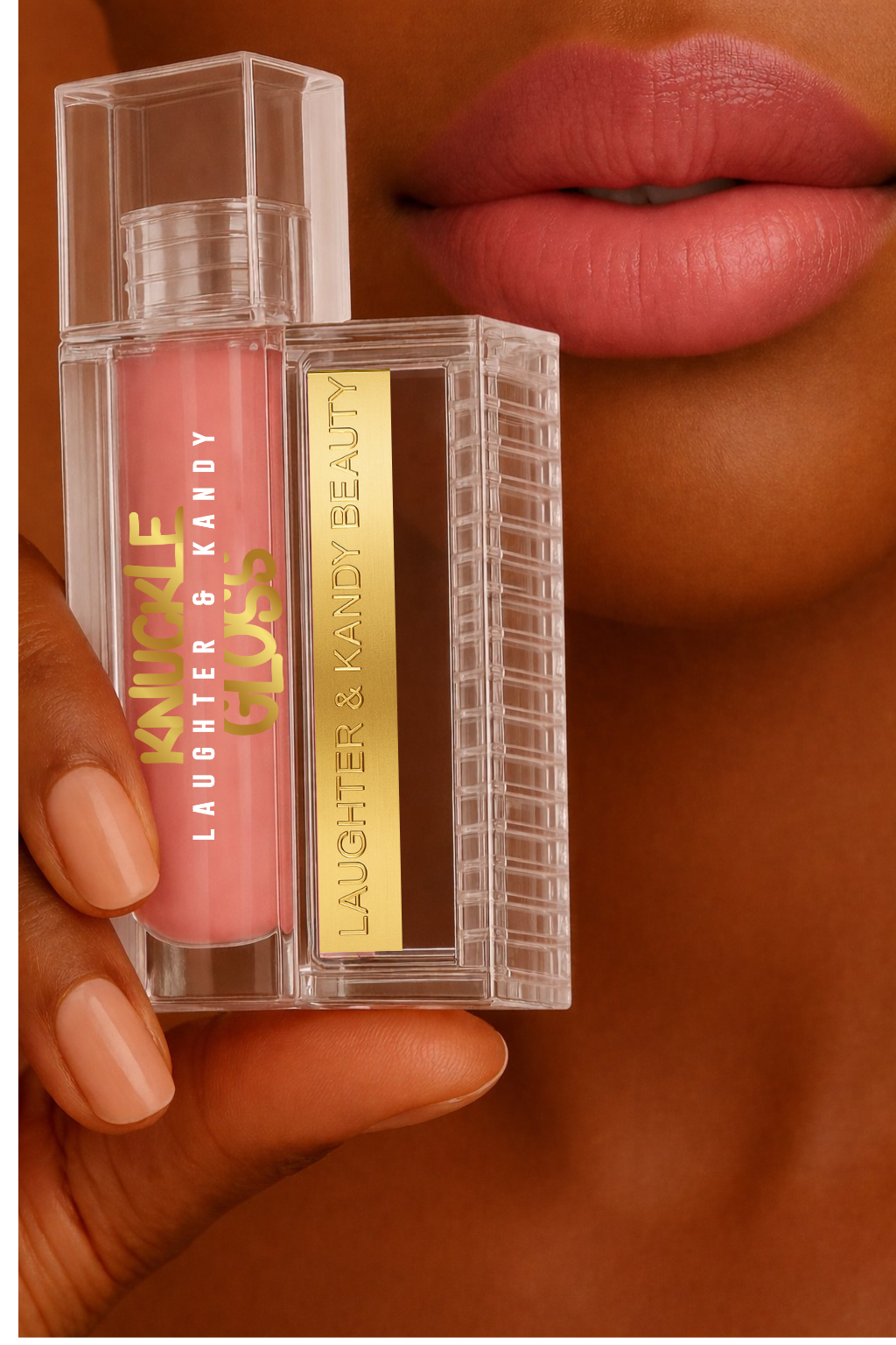Knuckle Gloss Lipcrylic Veil - A lip gloss designed to wear like  jewellery.