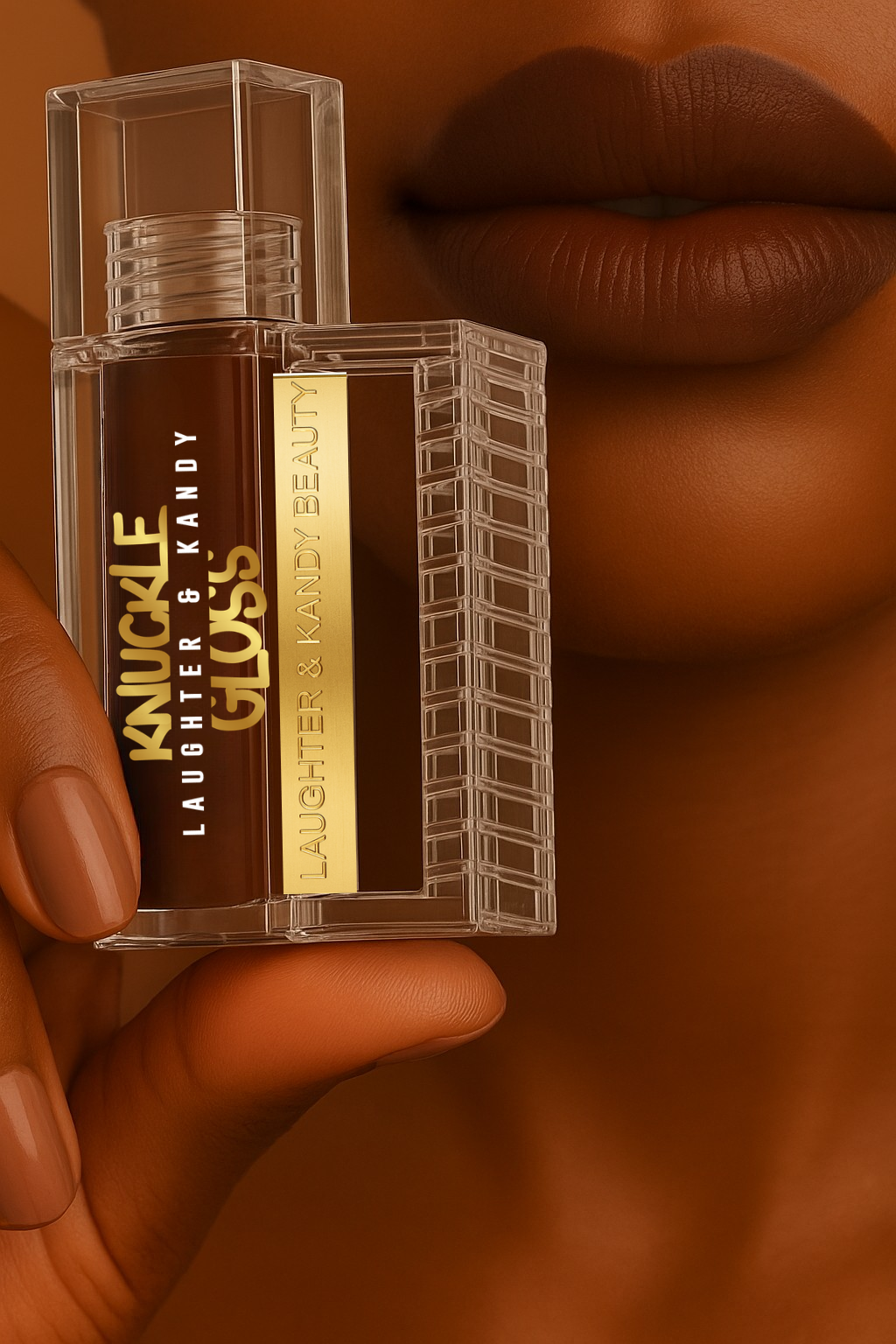 Knuckle Gloss Lipcrylic Veil - A lip gloss designed to wear like  jewellery.